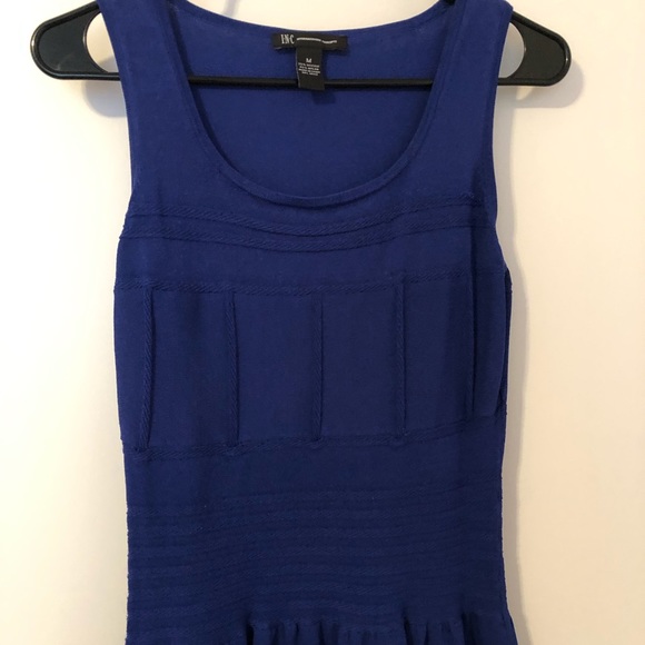 Casual, comfortable blue lightweight knit dress - Picture 3 of 3